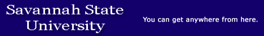 Savannah State University  /  You can get anywhere from here.